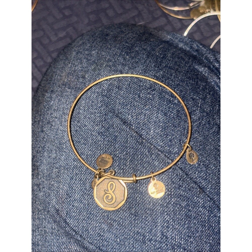 ALEX & ANI INITIAL S gold bracelet